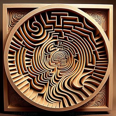 3D model st labyrinth (STL)